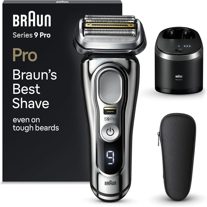 Braun Series 9 Pro Premium Elektrorasierer mit 4+1 Scherkopf, Rasierer Herren Elektrisch, ProLift Tr