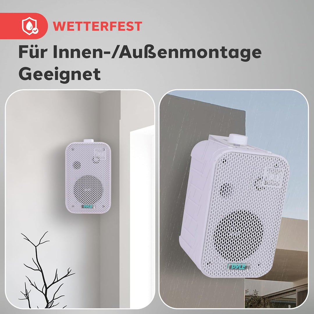 Pyle PDWR30W Lautsprecher für MP3-Player und iPod, Weiss