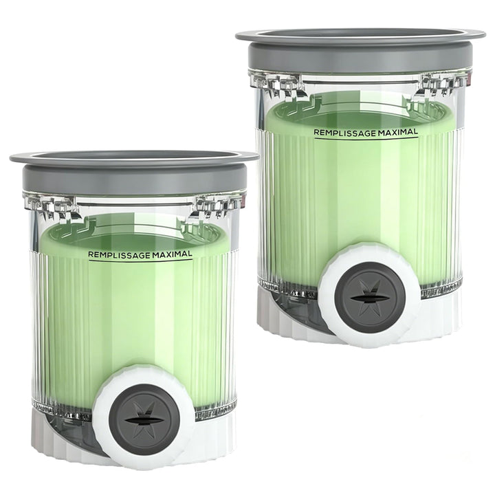2 Stück Behälter für Ninja Swirl by CREAMi Softeis Eismaschine NC701EU NC701 NC700 Serie, 480ml Ersa