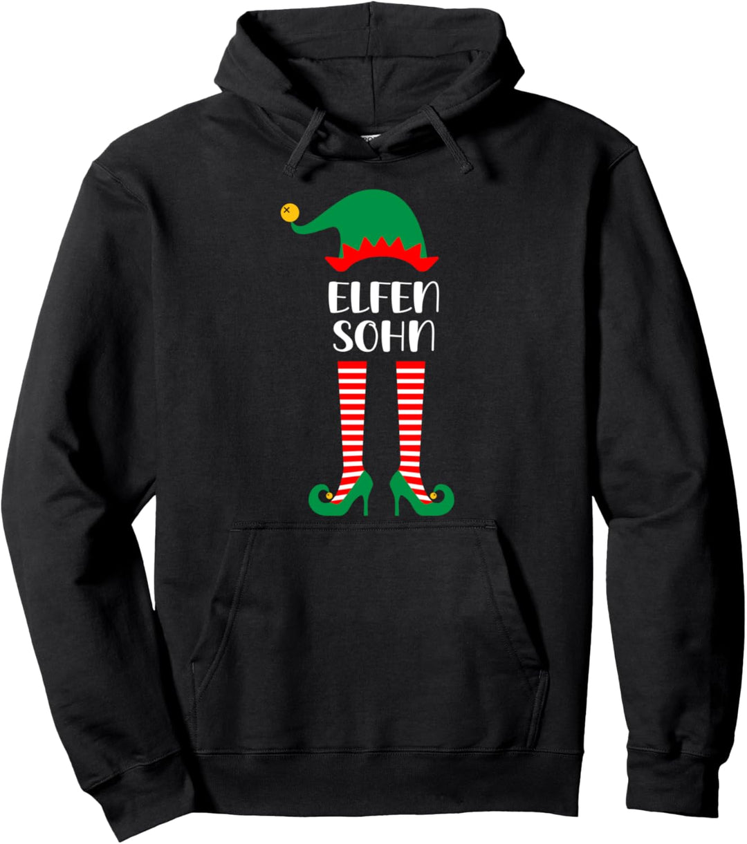 Elfensohn Sohn Elf Weihnachtsoutfit Partnerlook Weihnachten Pullover Hoodie