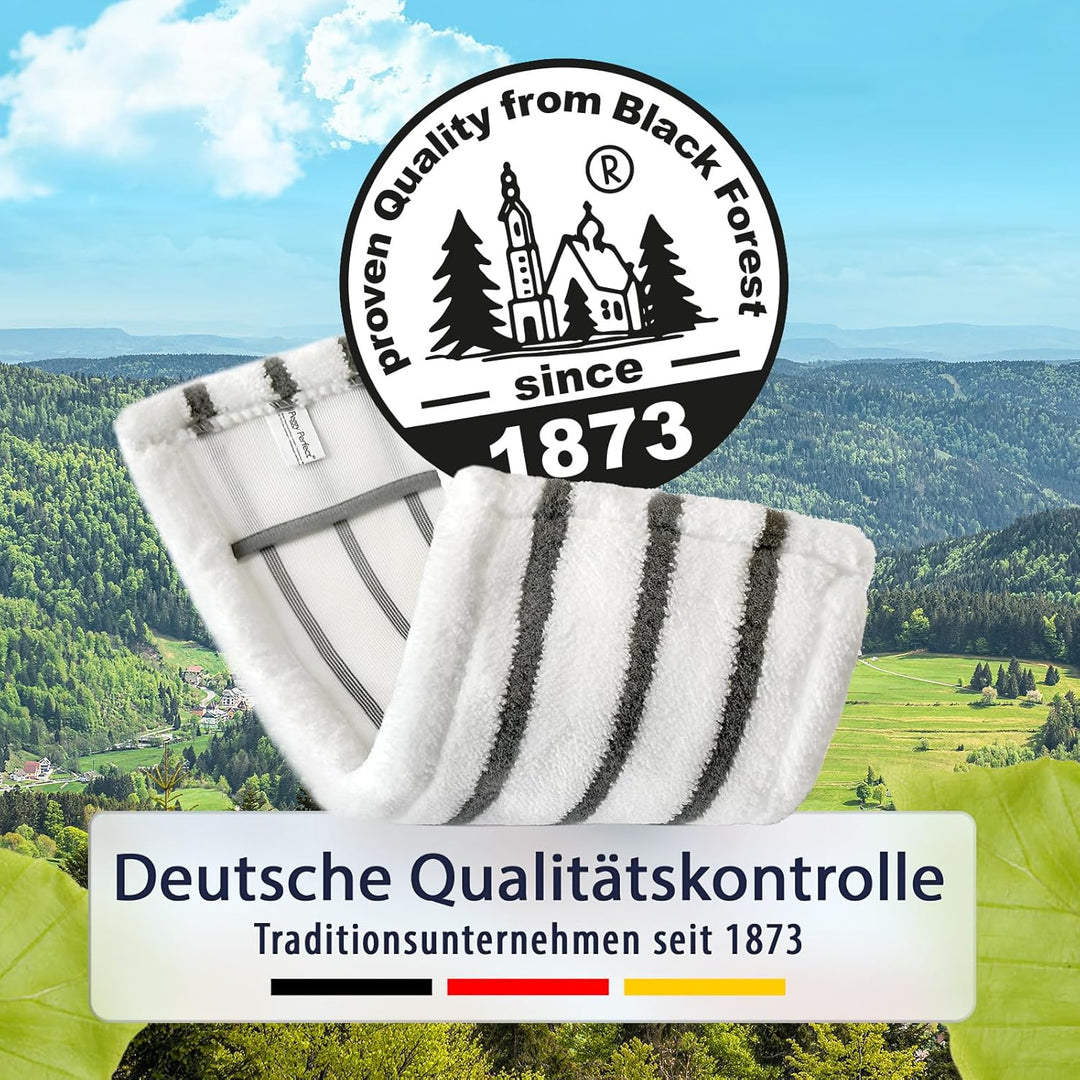 Peggy Perfect 3er Set – waschbarer Wischmopp Microfaser Ersatzbezug mit Einer Grösse von 47,5x17,5cm