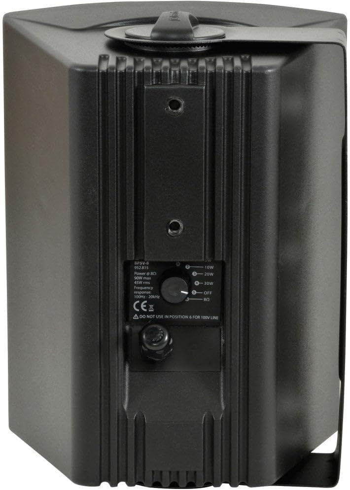 Adastra Lautsprecher, BP Serie, 5,25 Zoll (13,335 cm),100 V,90 W, wetterfest 5.25" Schwarz, 5.25" sc