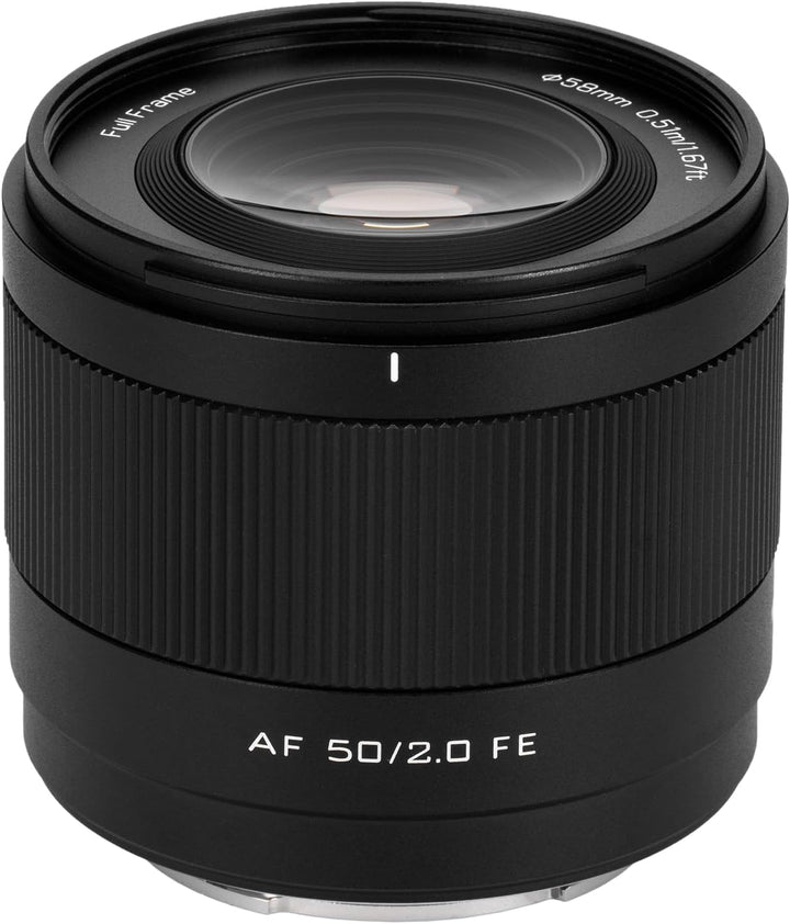 VILTROX 50mm F2 Vollformat Objektiv für Sony, AF 50mm f/2.0 FE Standard Prime Objektiv für Sony e Mo