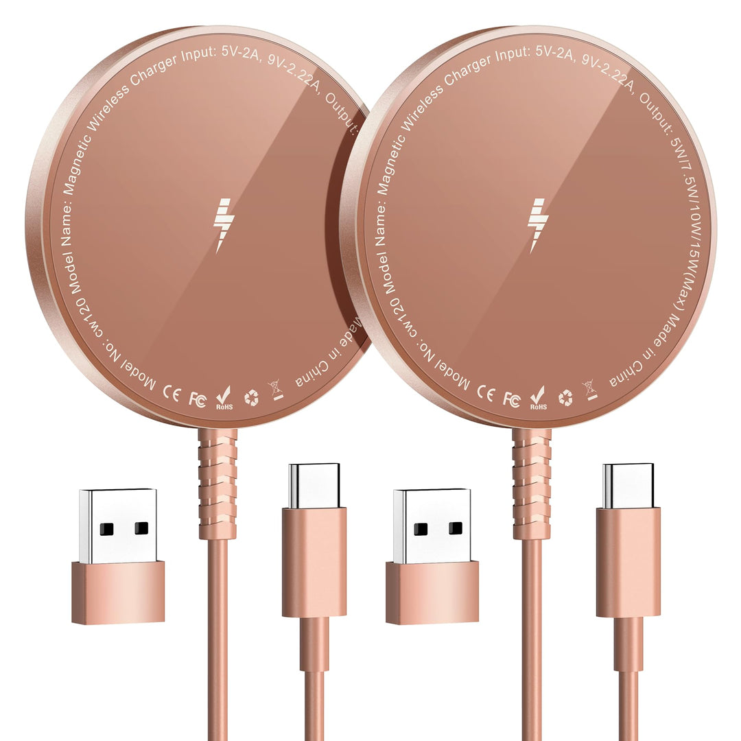 Mag-Safe Ladegerät für iPhone Ladestation: Magnet Wireless Charger Induktive Kabelloses Ladepad Komp