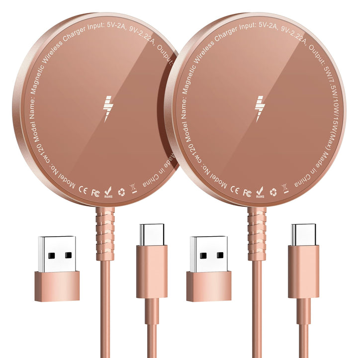 Mag-Safe Ladegerät für iPhone Ladestation: Magnet Wireless Charger Induktive Kabelloses Ladepad Komp