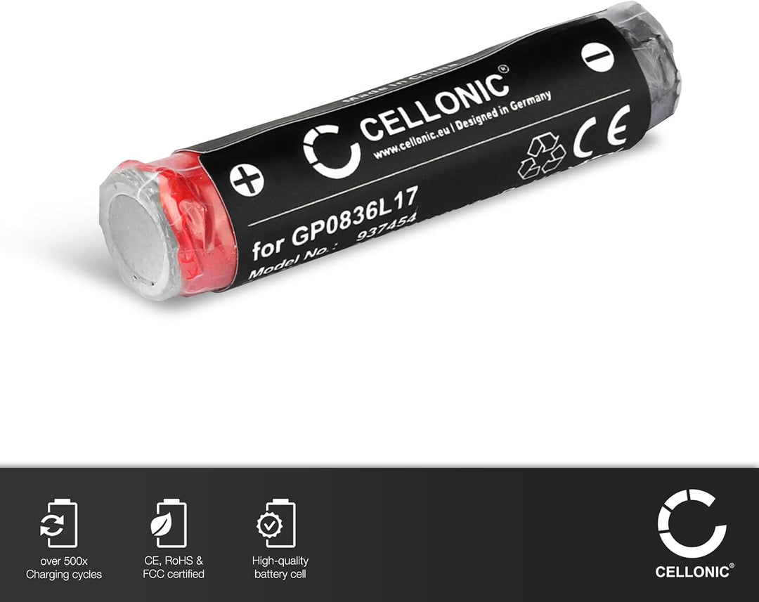 CELLONIC, Akku für Headset kompatibel mit Sony MW600, MH100 (250mAh, 3.7V) Ersatzakku GP0836L17