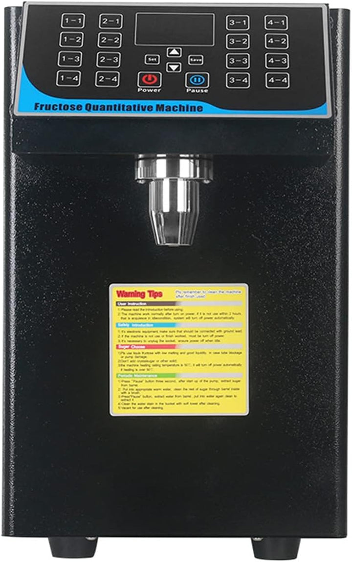 KOLHGNSE 7.5L Bubble Tea Fructose Quantitative Machine Zucker Dosiermaschine Edelstahl Sirup Dispens