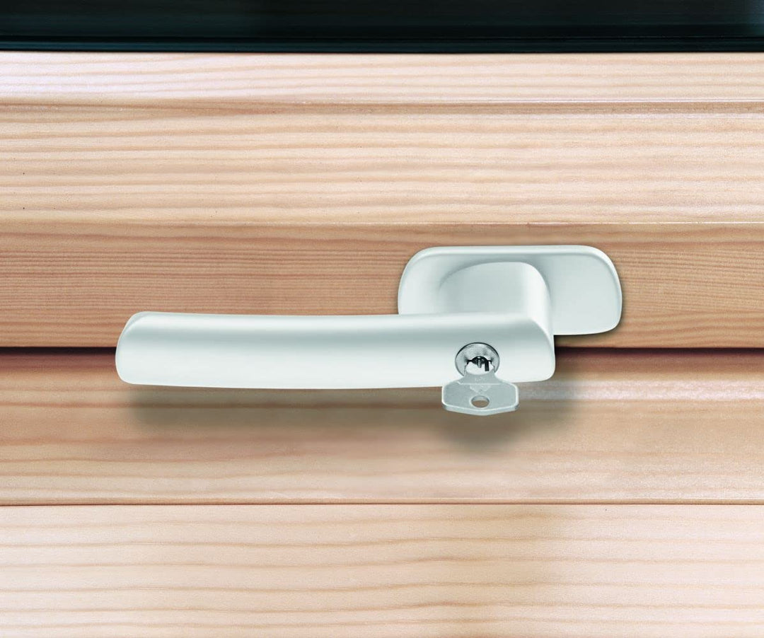 Original Roto Fenstergriff | Fenster Griff für Dachfenster der Baureihe R6 und R8 Holz | Abschliessb