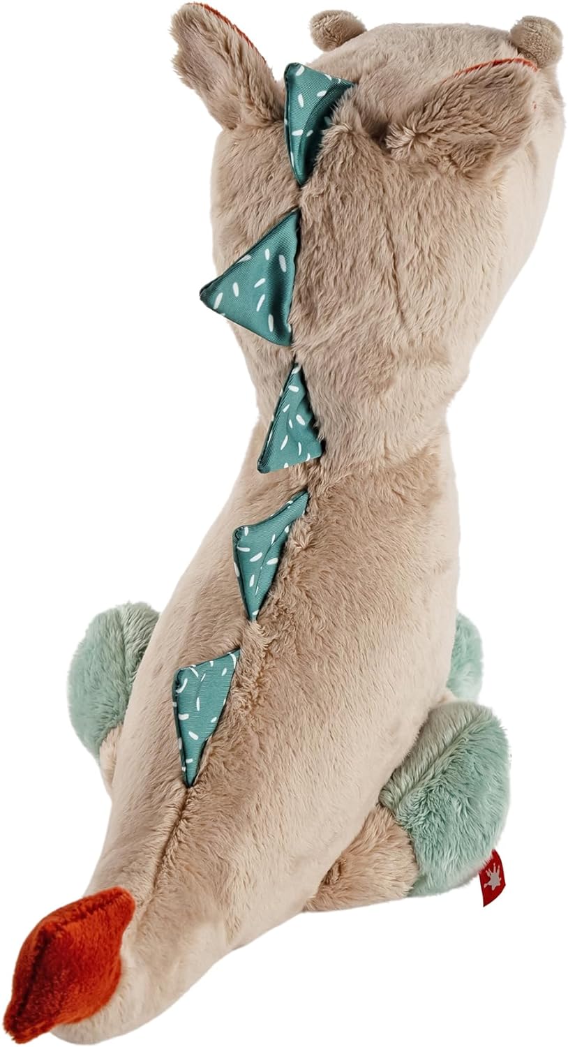 sigikid 43273 Drache Patchwork Sweety, Plüsch, Kuscheltier, Stofftier, kuschelweich, Trendfarben, ab