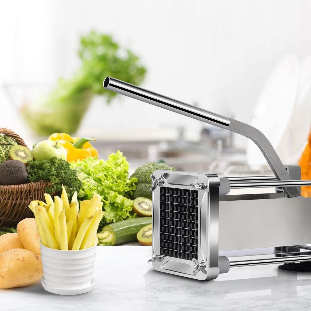 Pommes Frites Schneider, Sopito Pommesschneider Edelstahl Professioneller French Fries Cutter mit 12