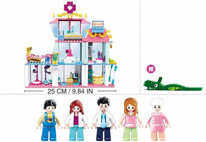 Sluban M38-B0799 Girls Dream – Hospital, 459 Stück, Mehrfarbig