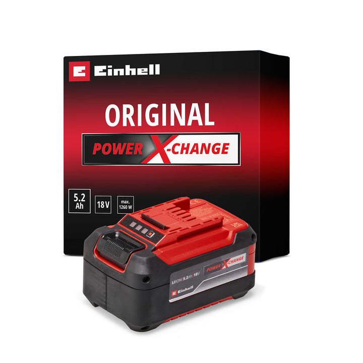 Einhell System Akku Power X-Change Plus (Lithium Ionen Akku, 18 V, 5,2 Ah, passend für alle Power X-
