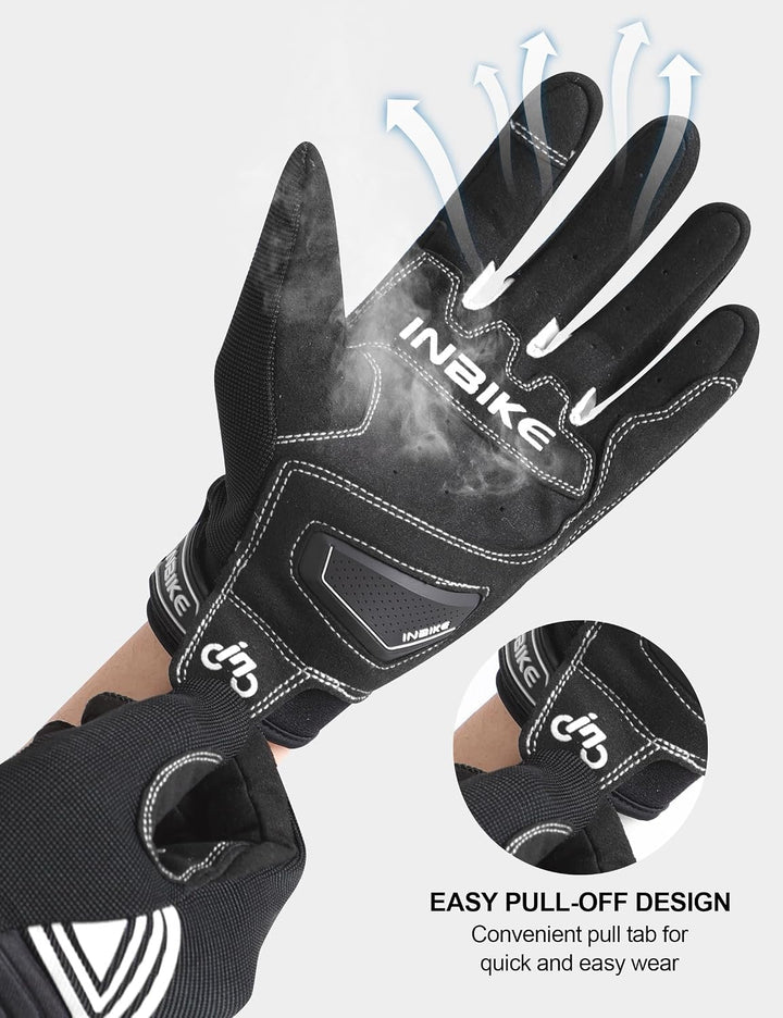 INBIKE Motorrad Handschuhe Motocross Sommer EUDE Foam Schutz Atmungsaktiv Touchscreen Motorradhandsc