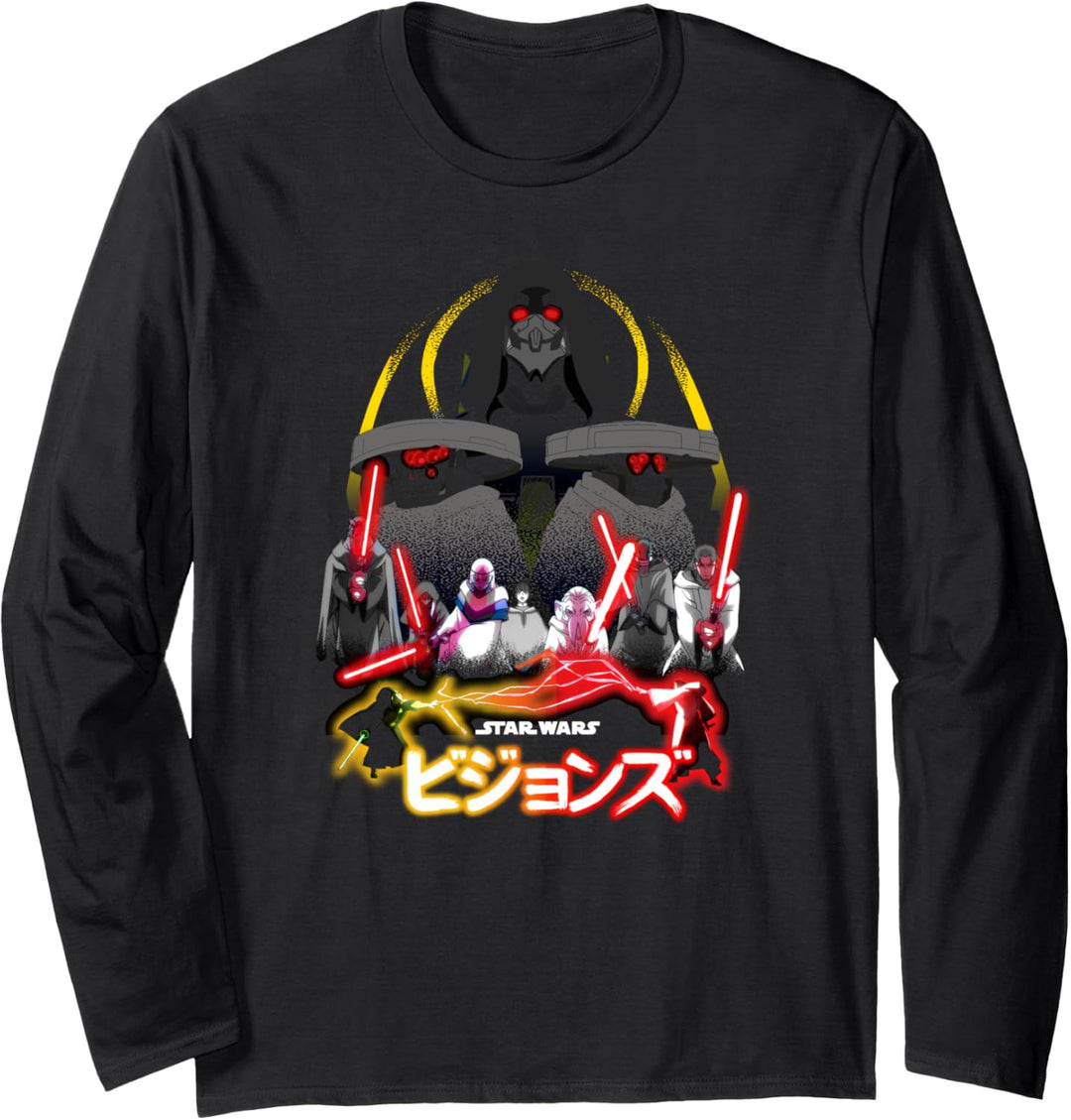 Star Wars Visions Villain Group Poster Langarmshirt