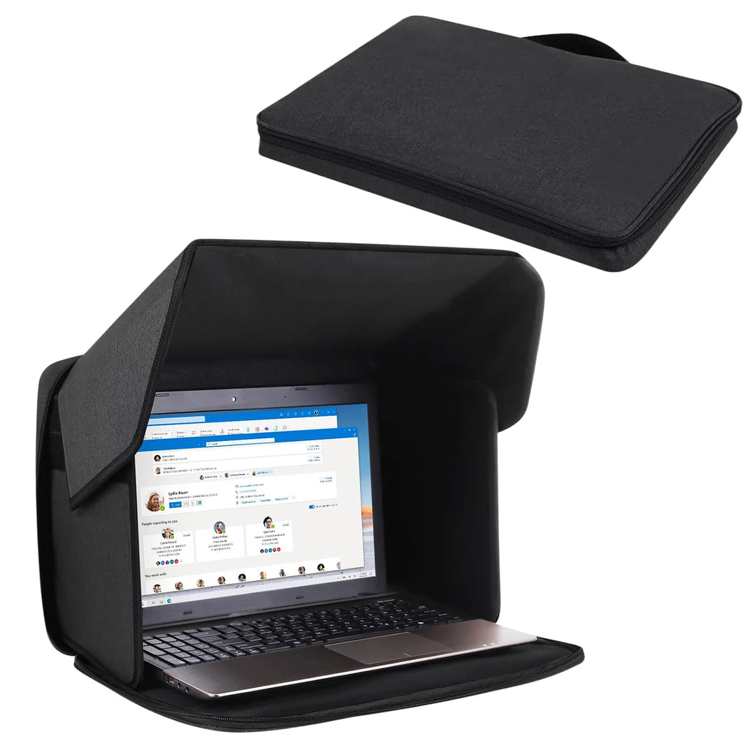 RANJIMA Laptop-Sonnenschutz, Klappbare 2-in-1 Laptoptasche, Universal Computer-Sonnenschutz, Tragbar