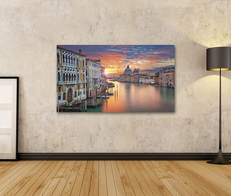 Bild auf Leinwand Venedig Canale Grande Wandbild Poster Kunstdruck Bilder