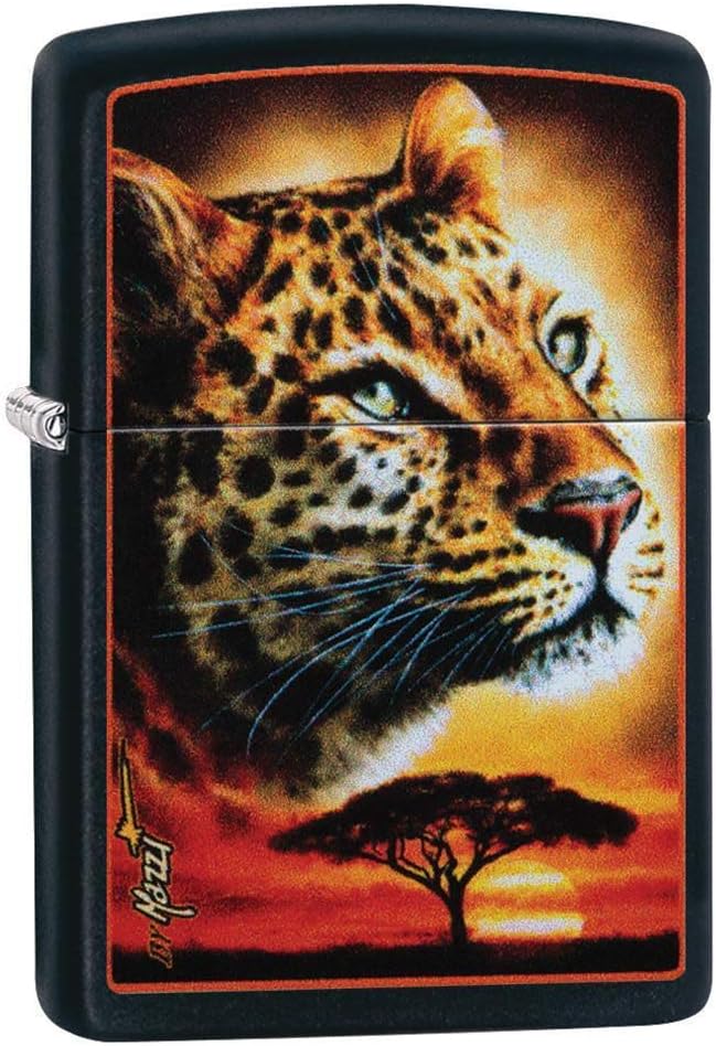 Zippo - 218 Mazzi, Black Matte - Sturmfeuerzeug, befüllbar, in hochwertiger Geschenkbox, 49068, Schw