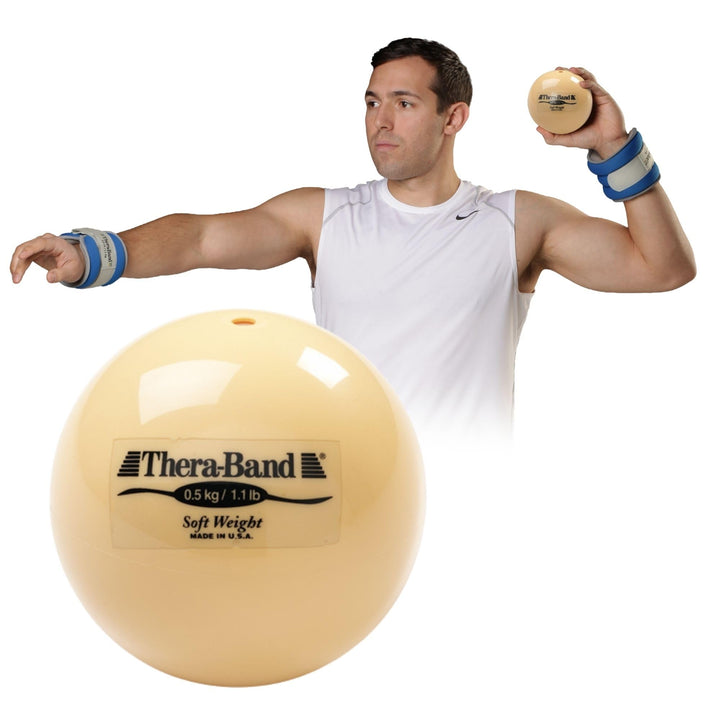 Theraband Gewichtsball für Krafttraining, Reha-Übungen, Pilates, Yoga, Muskeltraining, Workouts, Hei