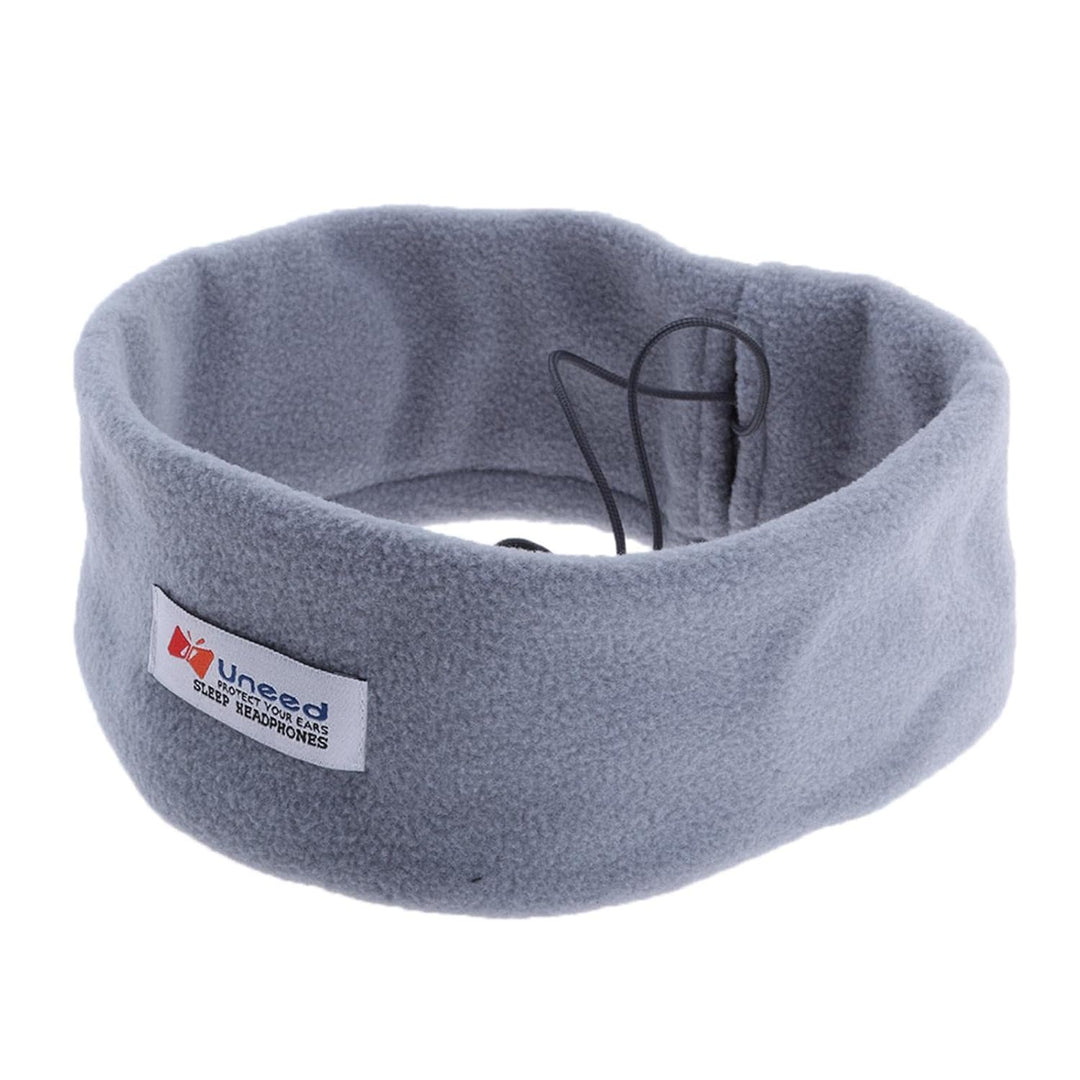 Sharplace Schlafkopfhörer Stirnband mit Kabel, Kopfhörer im Stirnband Sport, Soft Comfortable Wired