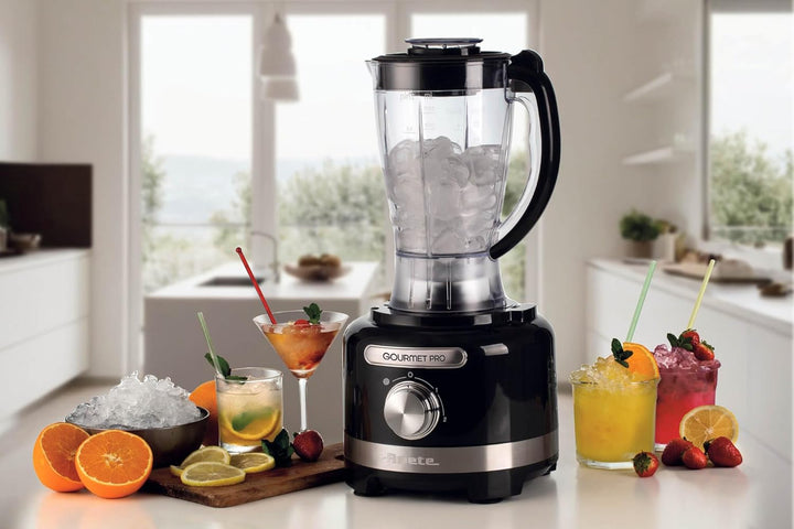 Ariete 1782 Gourmet Pro Moderna, Küchenmaschine, Zerkleinerer 3L, Mixer 2L, 2 Geschwindigkeitsstufen