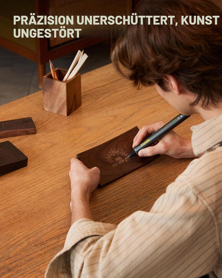 Fanttik F2 Master Eng Gravierstift,schnurlos, 5-Stufen, Drehwerkzeug-Set