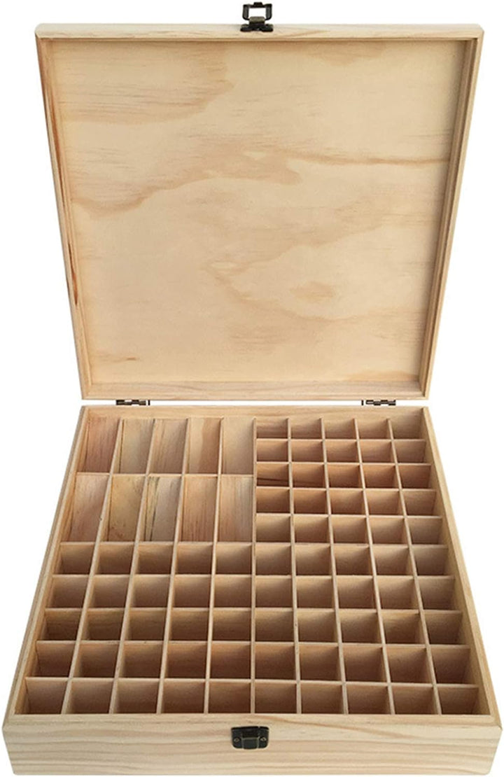 RoseFlower Bambus Ätherisches Öl Organisator Behälter Duftöle Display Ständer, 85 Löcher Aufbewahrun