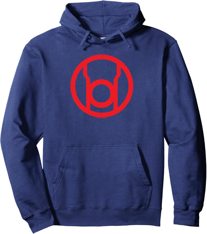 Green Lantern Red Emblem Pullover Hoodie