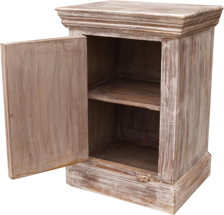 GURU SHOP Vintage Beistellschrank, Kommode, Nachttischschrank, Flurschrank - Modell 56, 75x54x42 cm