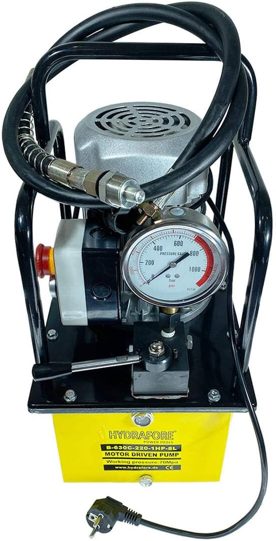 Einfachwirkende Hydraulikpumpe mit man. Ventil (0.75kW/220V/8L) (B-630C-220-1HP-8L)
