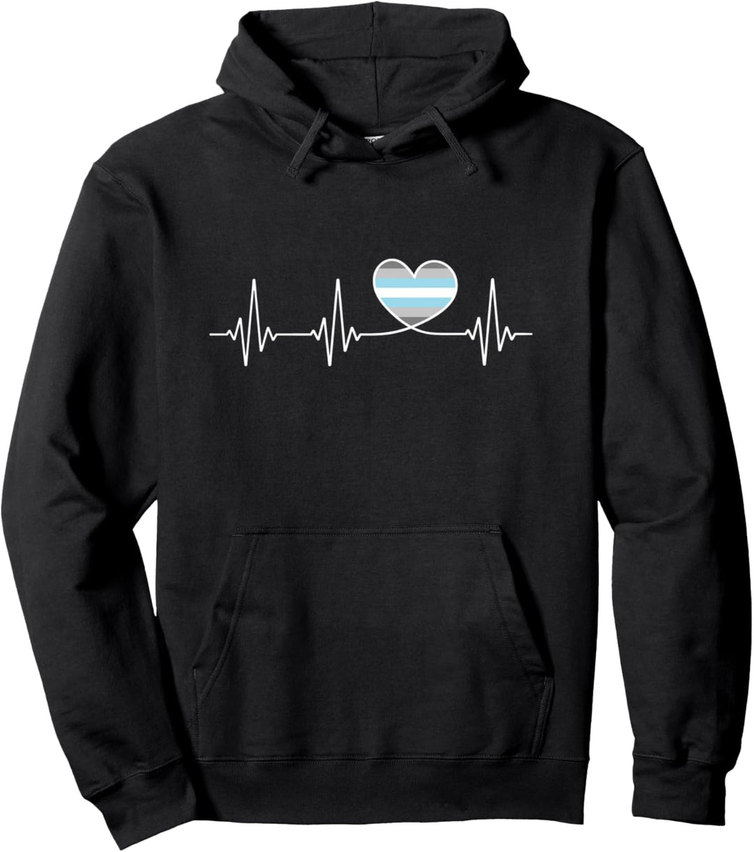 Demiboy Flagge Herz für Demiboy Pride Pullover Hoodie