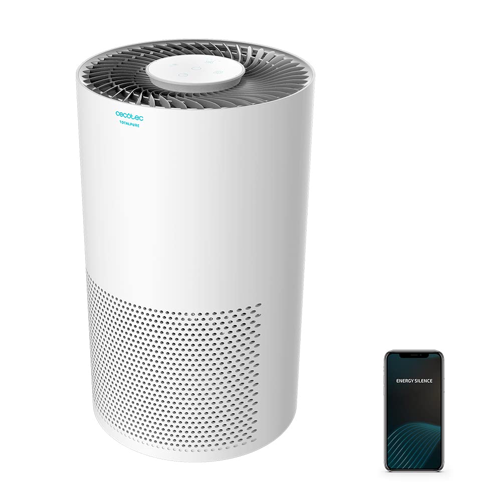 Cecotec Tragbare Luftreiniger TotalPure 7500 Connected (2000 Connected) 46.7 x 29.5 x 29.5 cm, 46.7