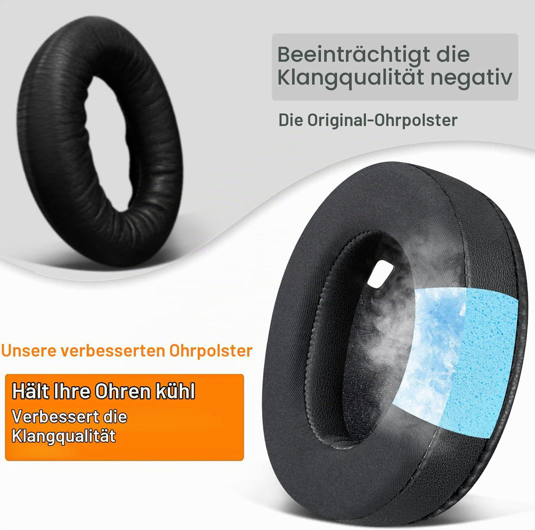 SOULWIT Kühlgel Ersatzpolster Ersatz Ohrpolster für Sony WH-1000XM4 (WH1000XM4) Kopfhörer, Ohrpolste