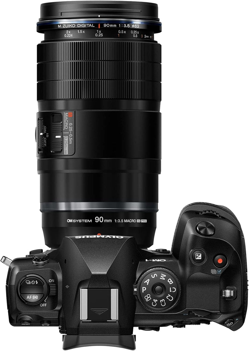 Olympus M.Zuiko Digital Ed 90 mm F3.5 Macro Pro Tele-Makro-Objektiv, kompatibel mit Olympus-Kameras