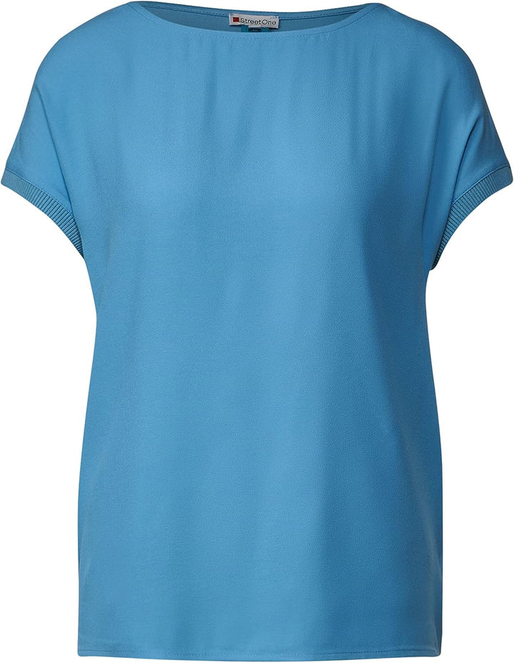 Street One Damen Kurzarmshirt 40 Off White, 40 Off White