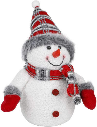 Bambelaa! LED Schneemann Weihnachtsdeko Innen Beleuchtet 26 cm Batteriebetrieben Weihnachtsbeleuchtu