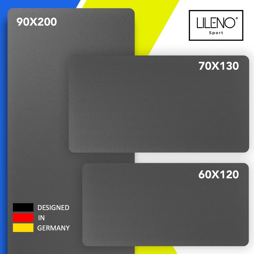 LILENO SPORTS Bodenschutzmatte - extra wiederstandsfähige Laufband Matte 8 mm Dicke - Fitness Unterl