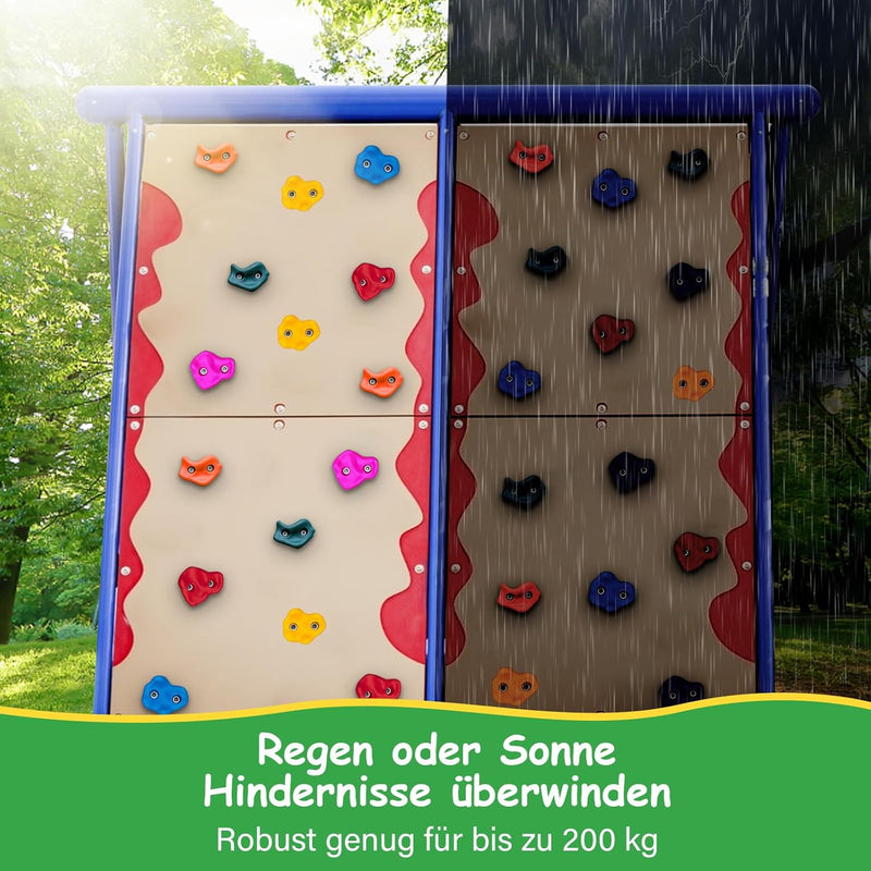 Trymaker Klettergriffe, Kinder Klettersteine für Kletterwand, 30 Stück Kletterwandgriffe Set für Kin