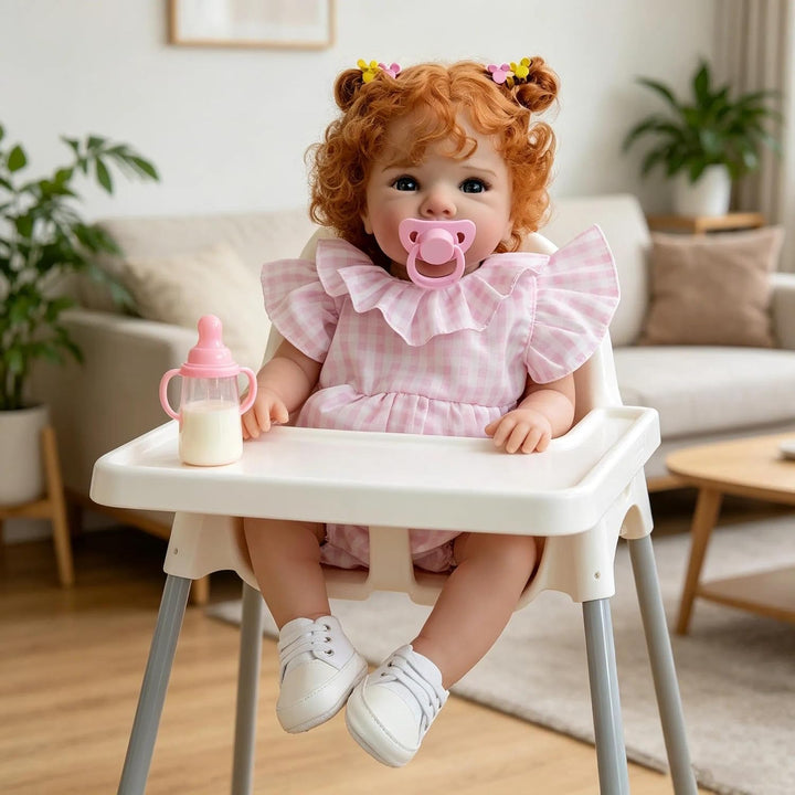 Zero pam Reborn Baby Vollsilikon Lebensecht Mädchen 45cm Realistisch Baby Puppe Mit Haaren Wie Echte