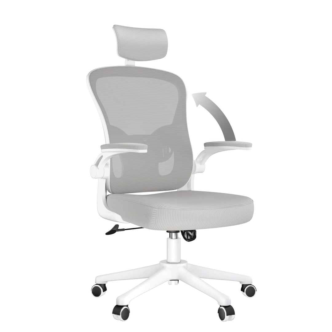 naspaluro Ergonomischer Bürostuhl mit Atmungsaktiver Netzbespannung, Schreibtischstuhl mit Verstellb
