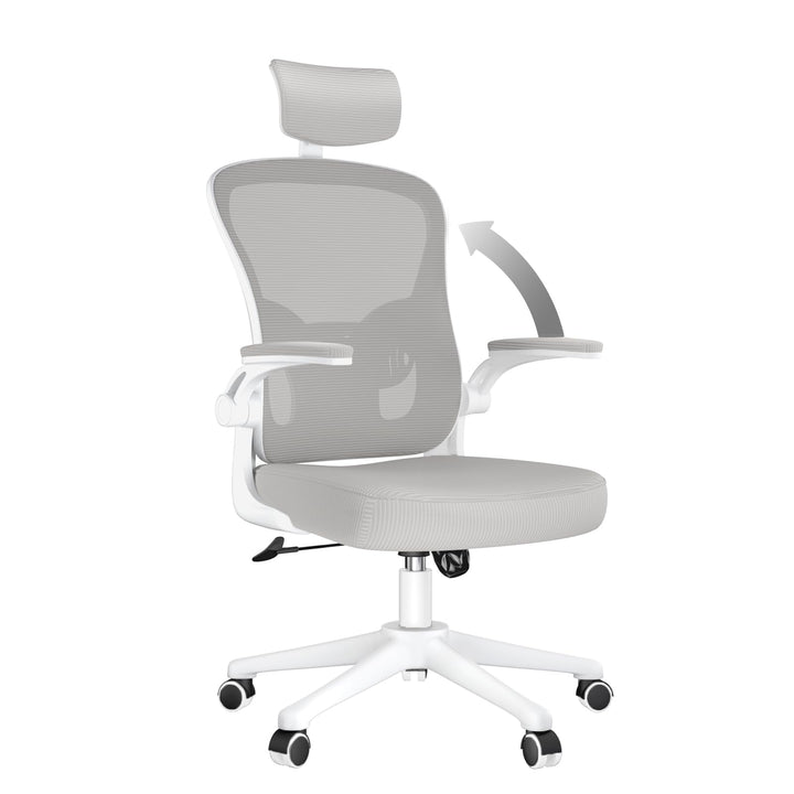 naspaluro Ergonomischer Bürostuhl mit Atmungsaktiver Netzbespannung, Schreibtischstuhl mit Verstellb