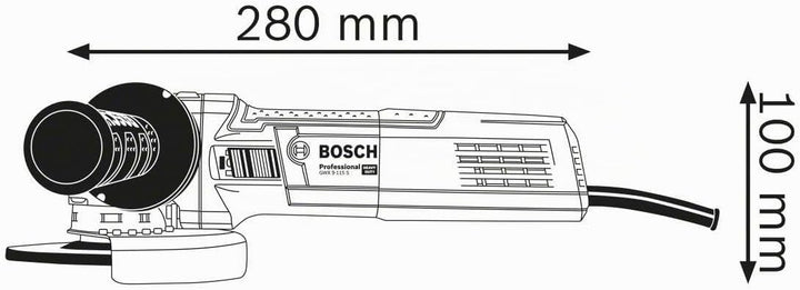 Bosch Professional Winkelschleifer GWX 9-115 S (900 Watt, für X-LOCK Zubehör, ScheibenØ: 115 mm, Sch