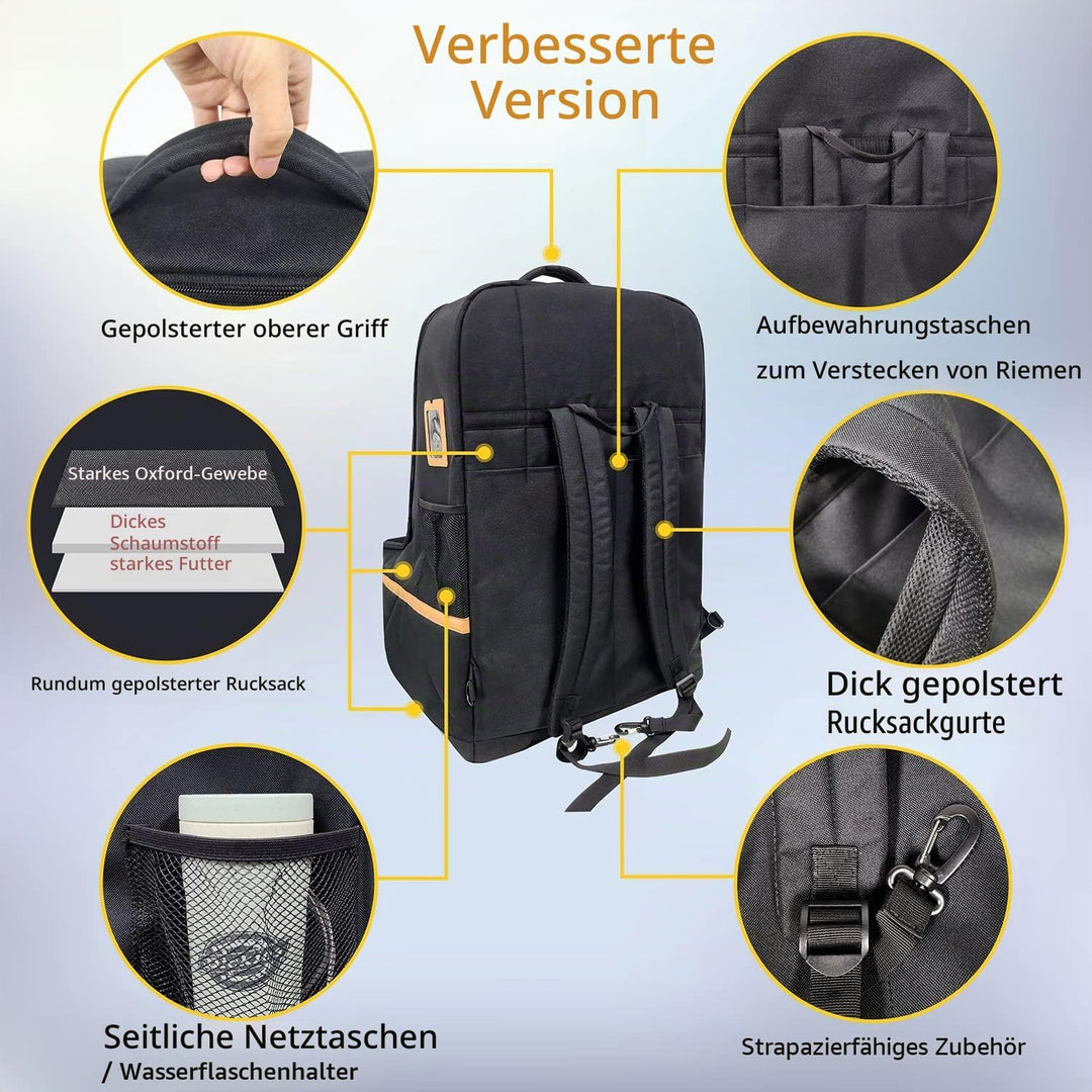 Hap Tim Autositz-Reisetasche, gepolsterter Autositzbezug für Flugzeug, tragbarer Autositzträger für