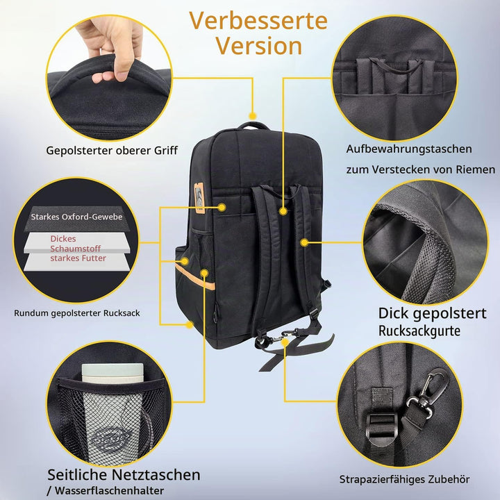 Hap Tim Autositz-Reisetasche, gepolsterter Autositzbezug für Flugzeug, tragbarer Autositzträger für