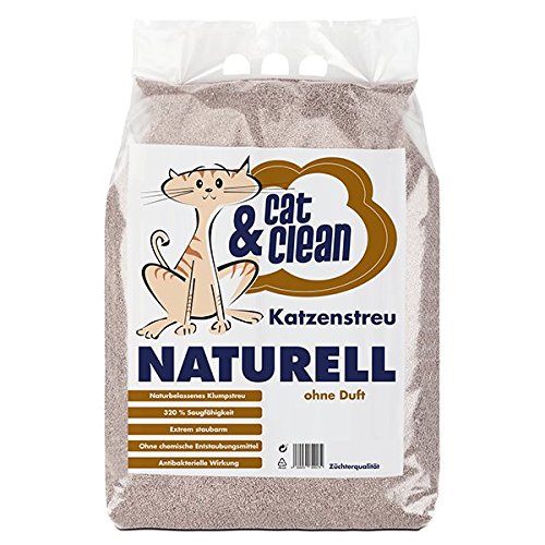 Cat & Clean Katzenstreu Der Extraklasse Klumpendes Einstreu Extrem Saugfähig Naturprodukt Aus Benton