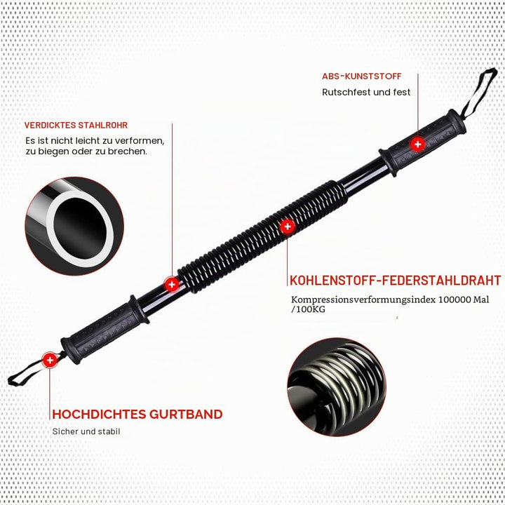 DOBEN Profi Königsfeder Biegehantel für Krafttraining Fitness Biegehantel 20kg, 30kg, 40kg, 50kg, 60