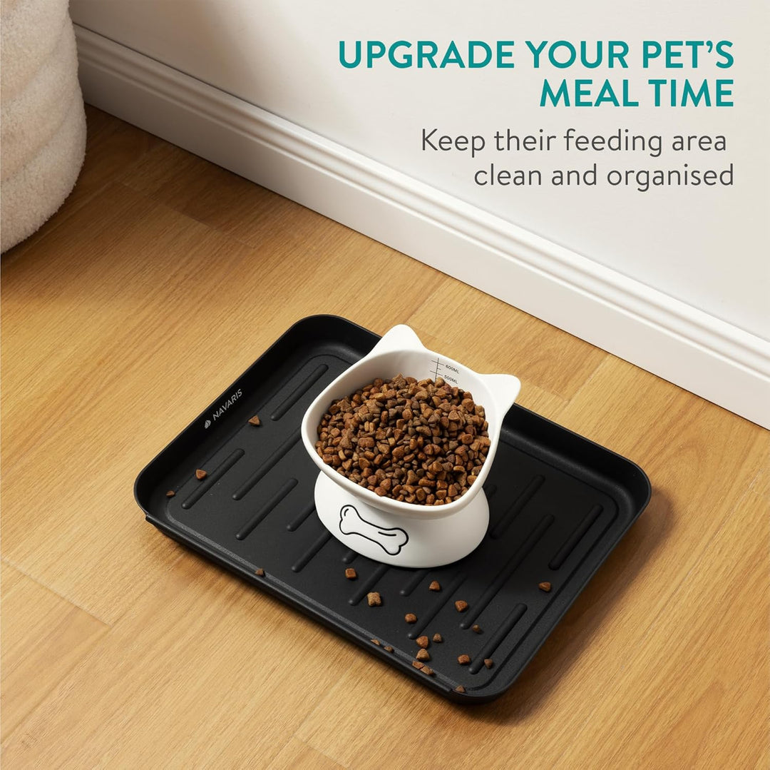 Navaris 3X Schuhablage Schuhabtropfschale klein - Schuhablage schmal 35x27x2,5cm - Erhöhter Rand - S