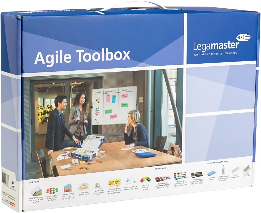 Legamaster 7-125400 Agile Toolbox, Zubehörset für Projektmanagement