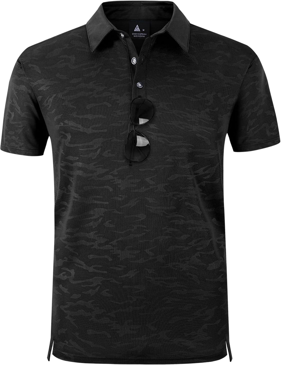 geeksport Poloshirts Herren Kurzarm Tennis Slim Fit Golf Polo Shirt Männer Sport Schnelltrocknend At