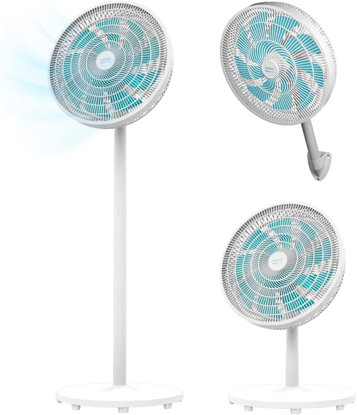 Cecotec Standventilator, Tischventilator und Wandventilator EnergySilence 550 3in1. 60W, 3 Höhen, 16