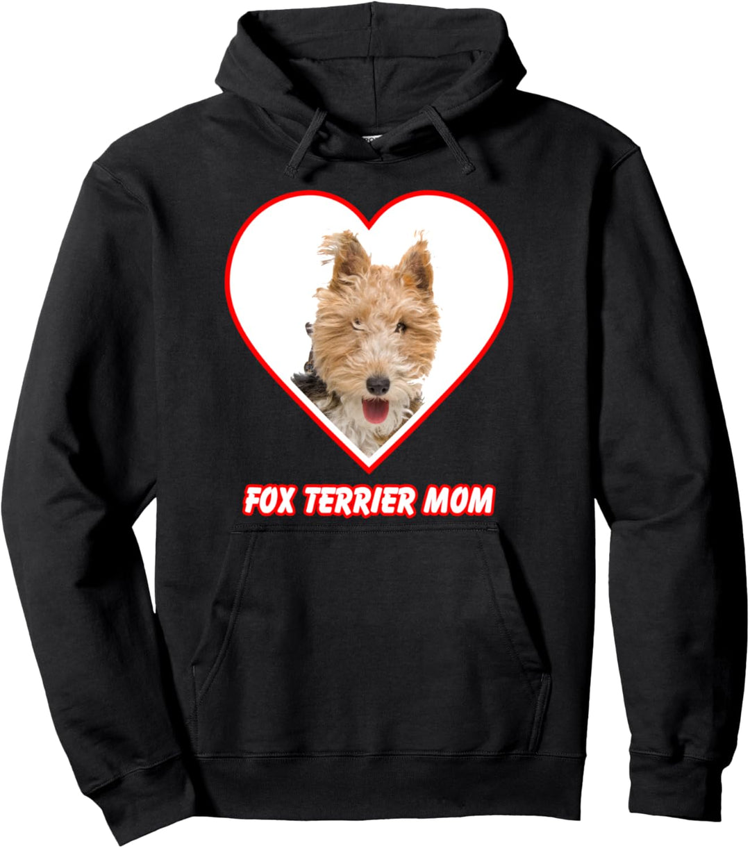 Fox Terrier Dog Mom 2 Pullover Hoodie